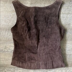 Bebe Moda Y2K Leather Western Top Size Small